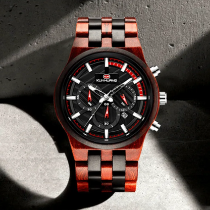 Vanguard | Wooden watch large dial quartz watch