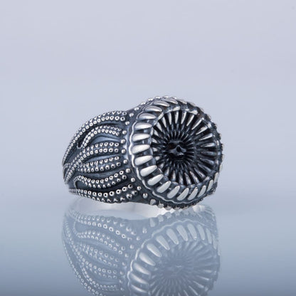 Handcrafted Maw of the Kraken Ring - Sterling Silver