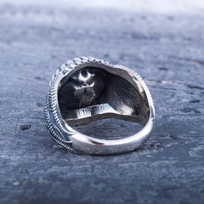 Handcrafted Maw of the Kraken Ring - Sterling Silver