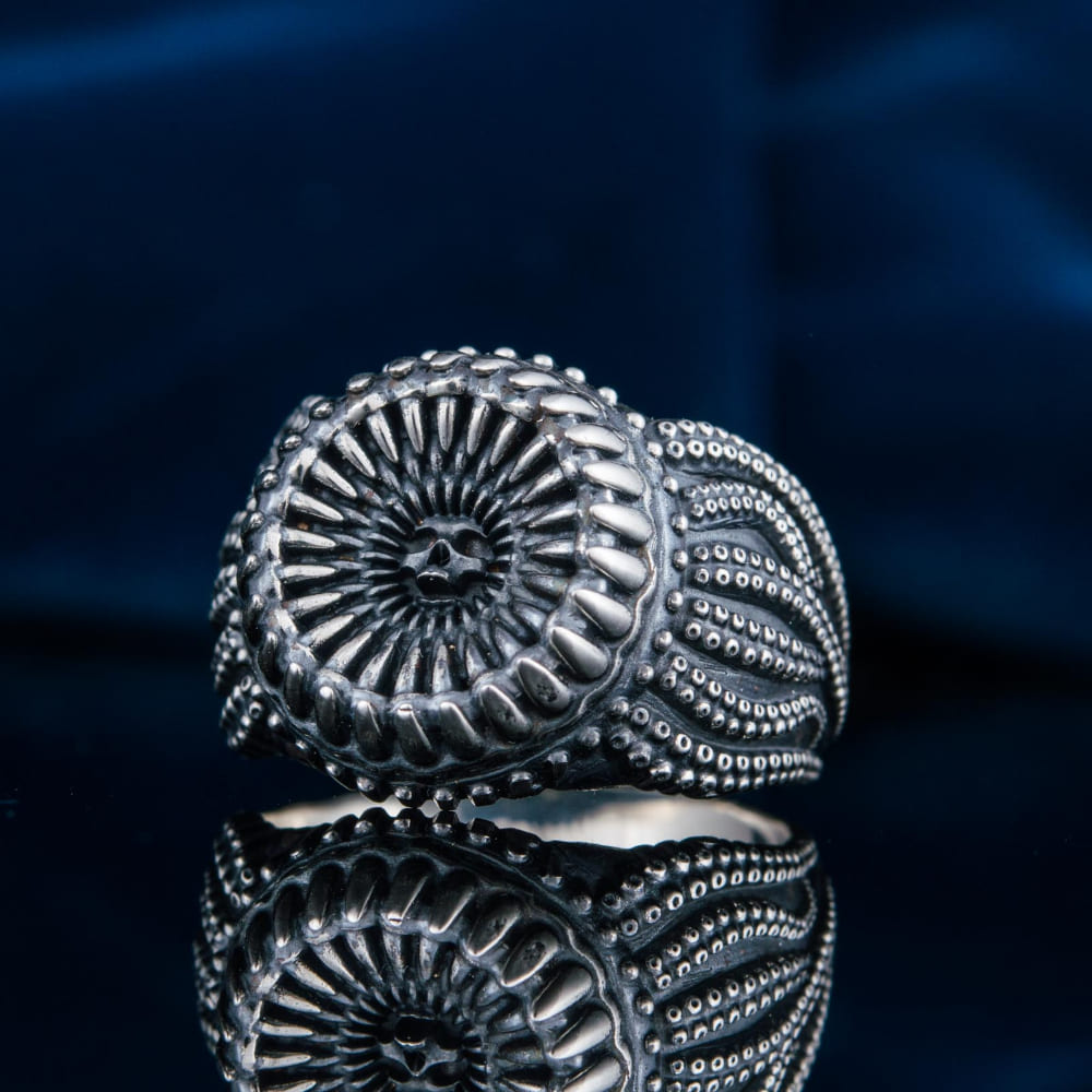 Handcrafted Maw of the Kraken Ring - Sterling Silver