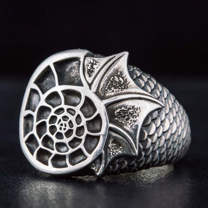 Handcrafted Siren's Spiral Ring - Sterling Silver