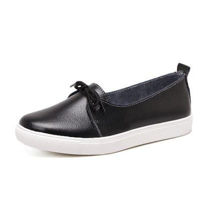 Zapatos planos de mujer de serraje