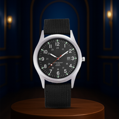 Mateo | Rugged Field Watch with Durable Canvas Strap