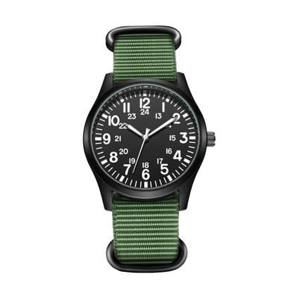 Nicolas | Luminous Field Watch with Tactical Strap