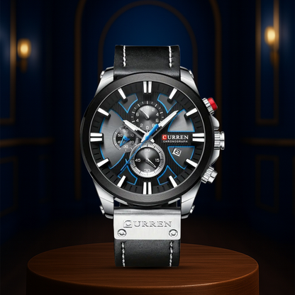 Easton | Men's Multifunction Glow-in-the-Dark Quartz Watch