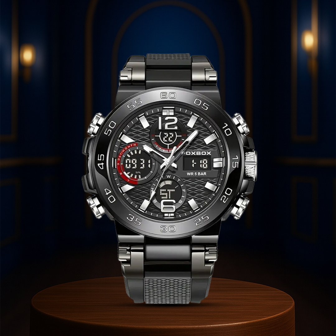 Nate | Men's Dual Display Digital Military Quartzwatch | 46mm