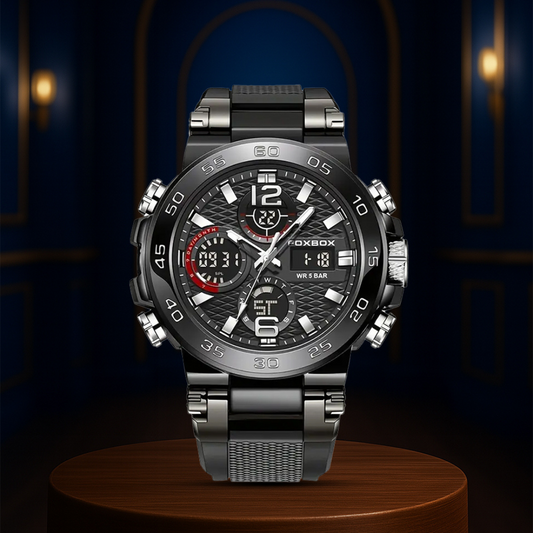 Nate | Men's Dual Display Digital Military Quartzwatch | 46mm