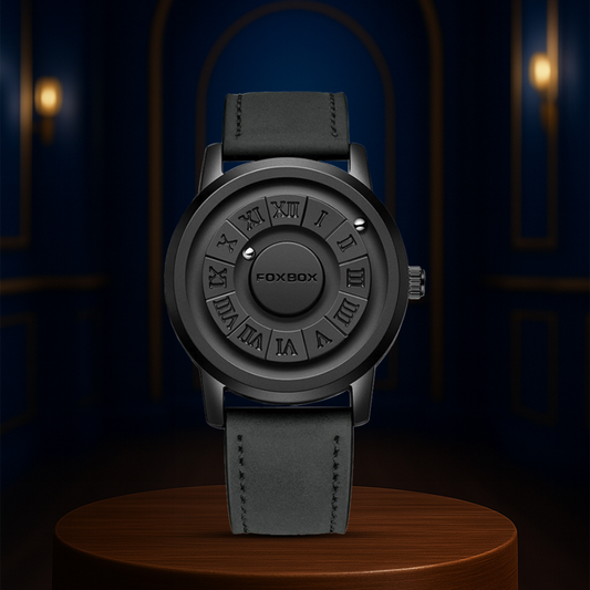 Max | Men's Stylish Black Dial Casual Wristwatch