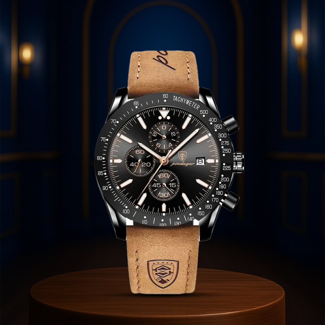 David | Stylish Men’s Chronograph with Versatile Strap Options | 44mm