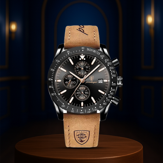 David | Stylish Men’s Chronograph with Versatile Strap Options | 44mm