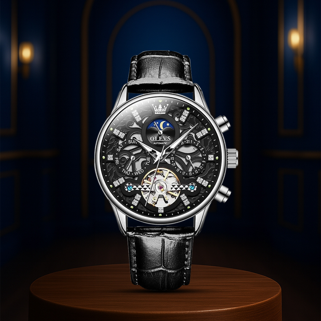 Emmett | Automatic Mechanical Watch with Leather Strap