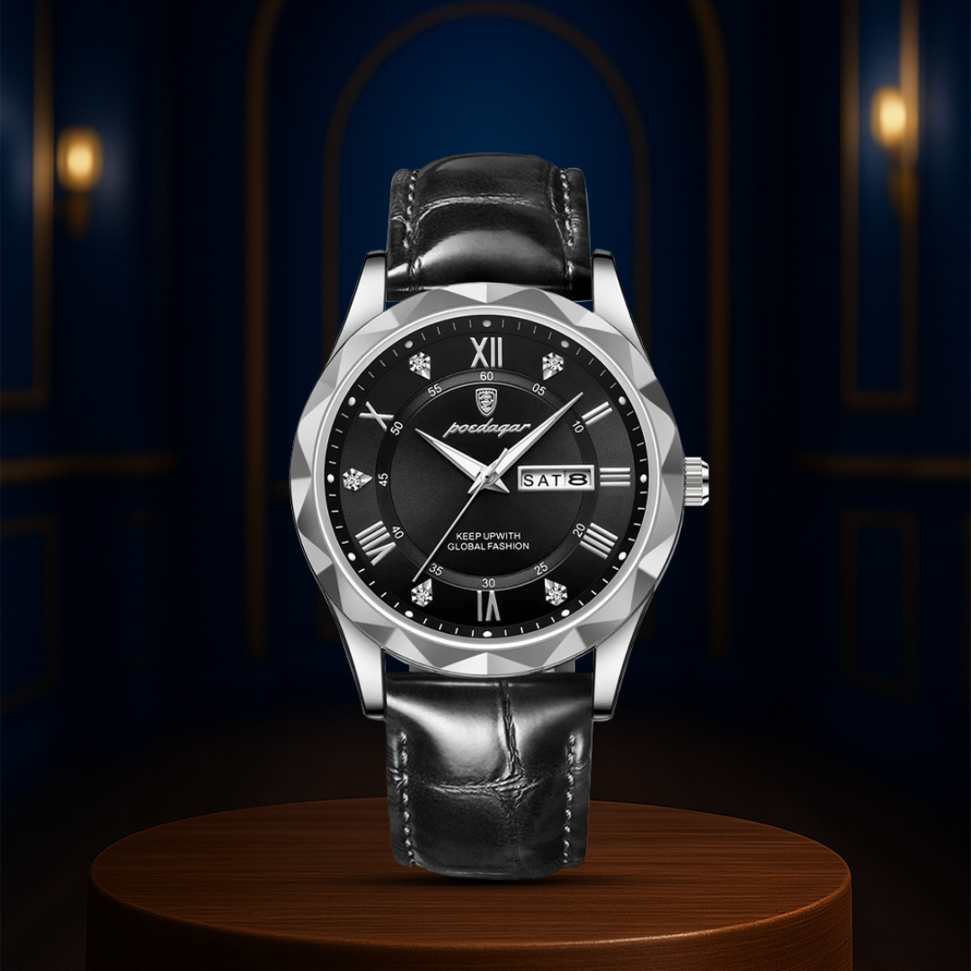 Levi | Men's Quartz Watch with Date and Day Display | 41mm