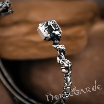 Handcrafted Saga of Ragnarok Bracelet - Sterling Silver