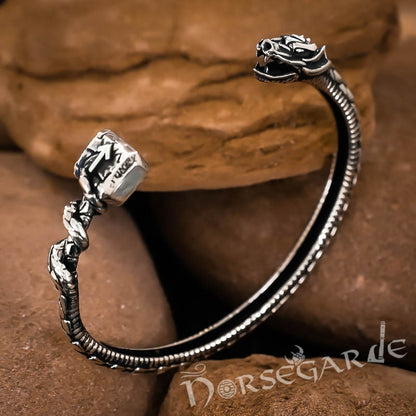 Handcrafted Saga of Ragnarok Bracelet - Sterling Silver