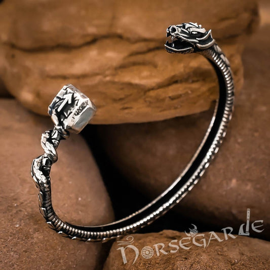 Handcrafted Saga of Ragnarok Bracelet - Sterling Silver