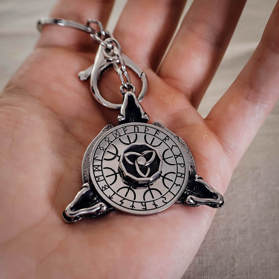 Fafnir Dragon Fidget Keychain - Stainless Steel