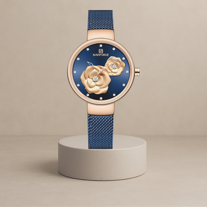 Ella - Elegant steel link watch - A timeless staple for your style