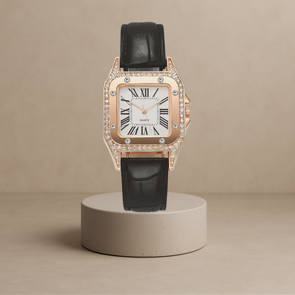 Isabel - Elegant leather quartz watch - Your perfect companion for luxury and style