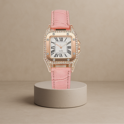 Isabel - Elegant leather quartz watch - Your perfect companion for luxury and style