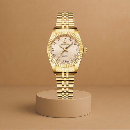 Vienna | Elegant women's gold watch