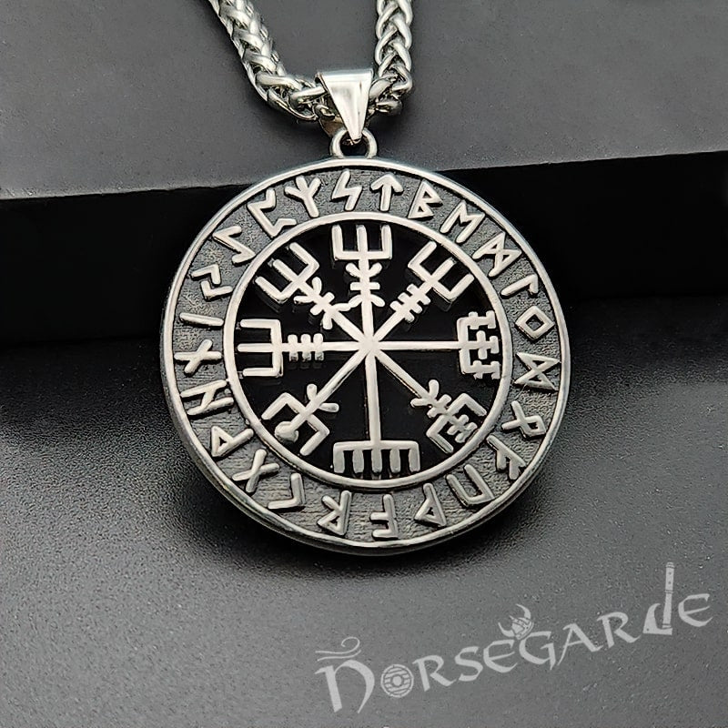 Vegvisir Compass Runic Amulet - Sterling Silver