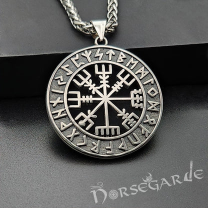Vegvisir Compass Runic Amulet - Sterling Silver