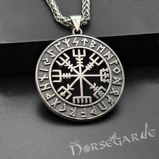 Vegvisir Compass Runic Amulet - Sterling Silver