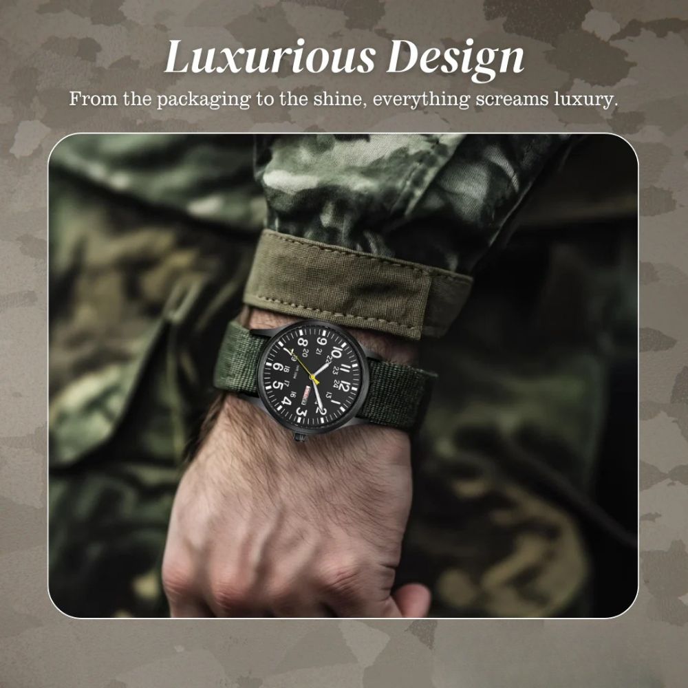 Thomas | Minimalist Field Watch with Functional Strap | 42mm