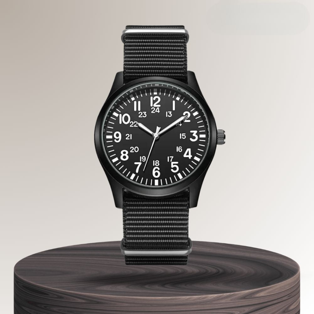 Nicolas | Luminous Field Watch with Tactical Strap