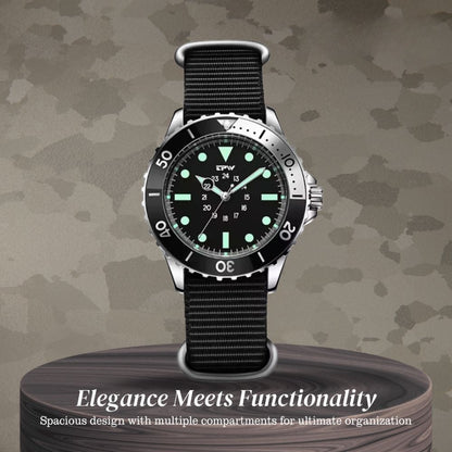 Robert | Classic Diver’s Watch with Luminous Markers | 41mm