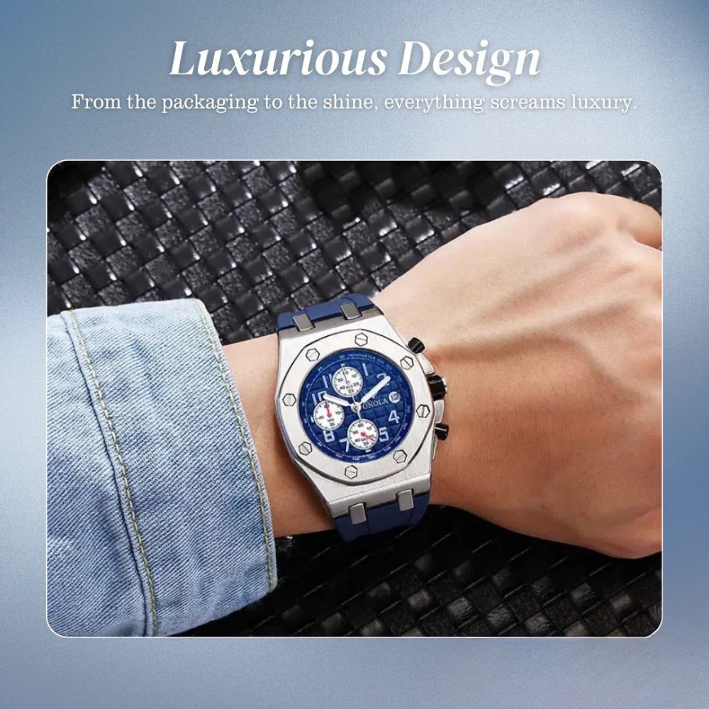 Andrei | Octagonal Bezel Chronograph Watch