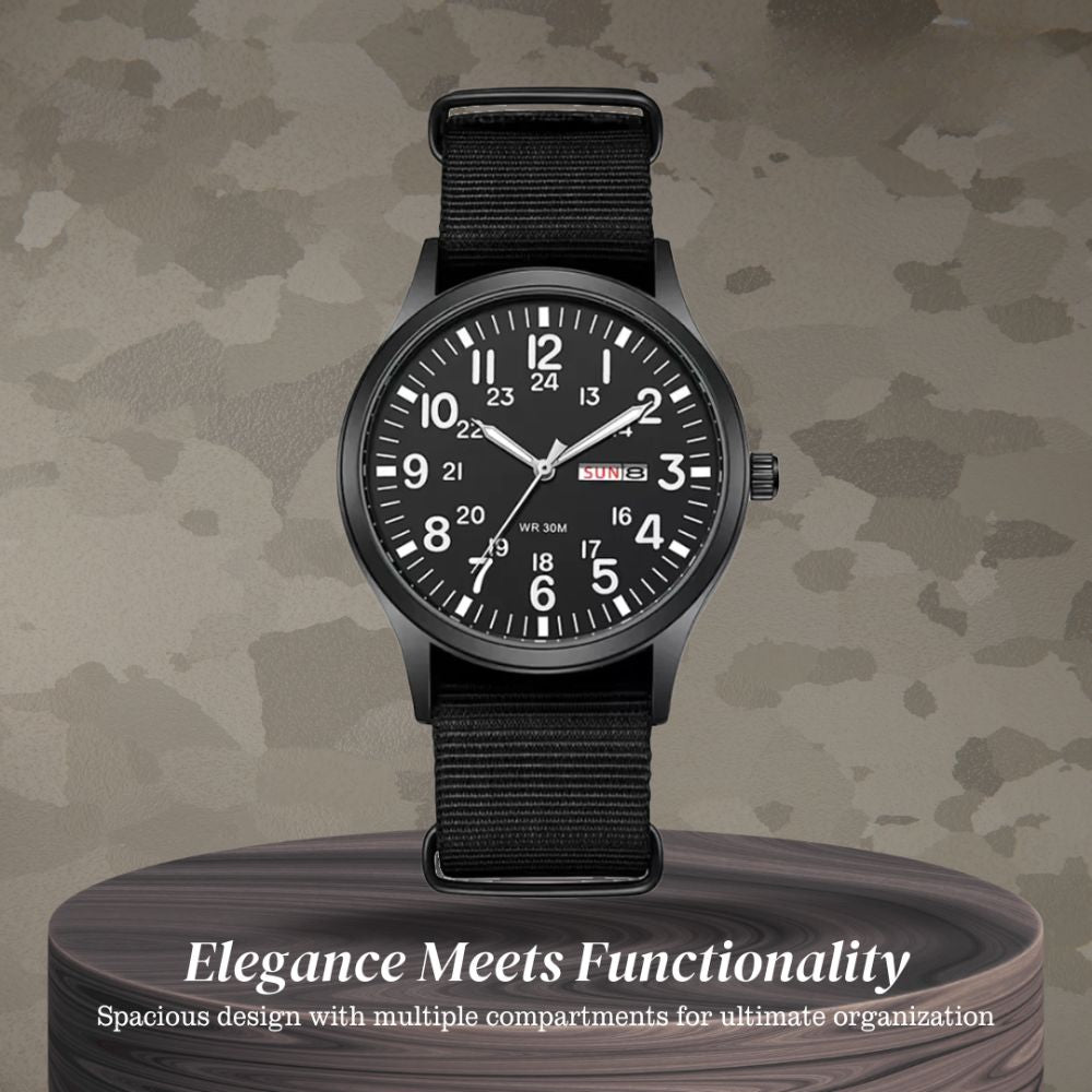 Thomas | Minimalist Field Watch with Functional Strap | 42mm