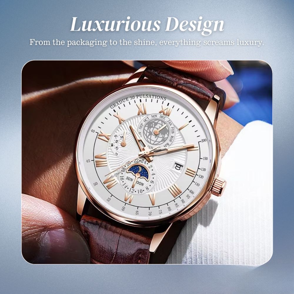 Julian | Global Voyager Moon Phase Watch