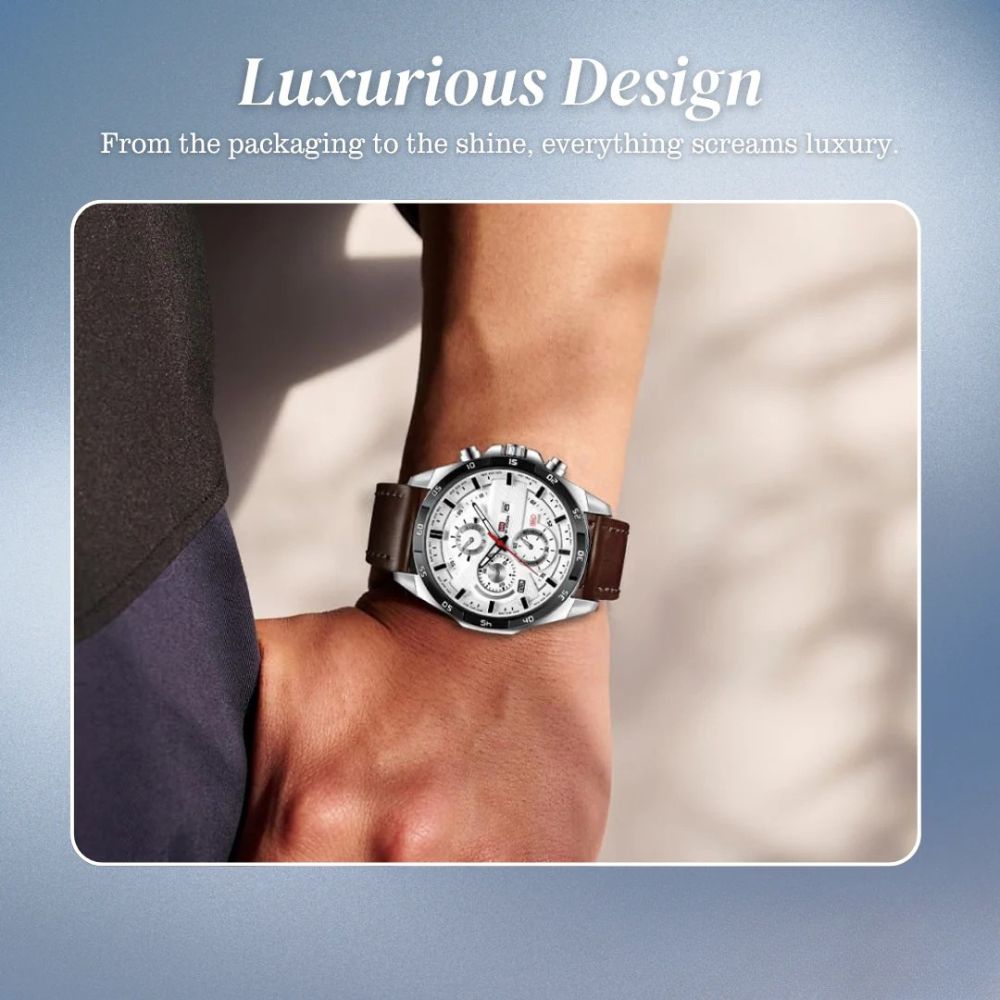 Gideon | Luxurious Men’s Chronograph Watch | 46mm