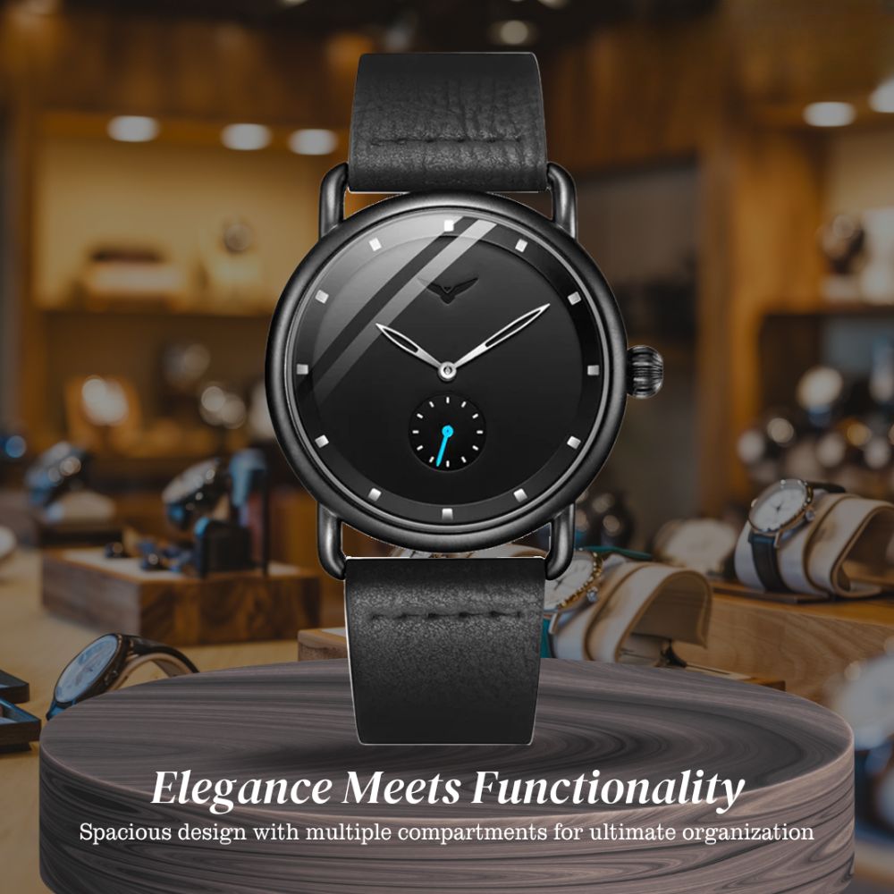 Caleb | Sleek Minimalist Leather Watch