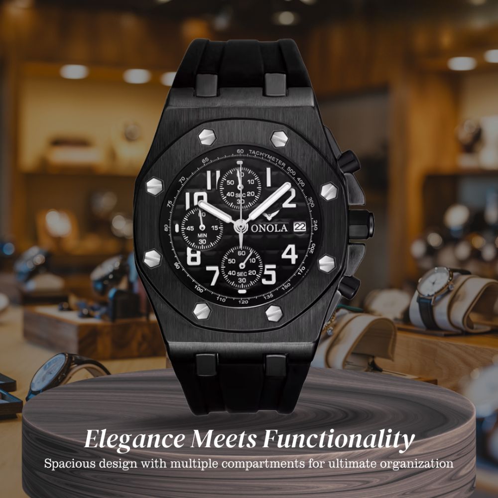 Andrei | Octagonal Bezel Chronograph Watch