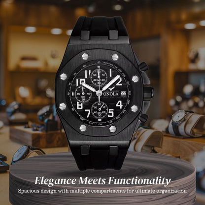 Andrei | Octagonal Bezel Chronograph Watch