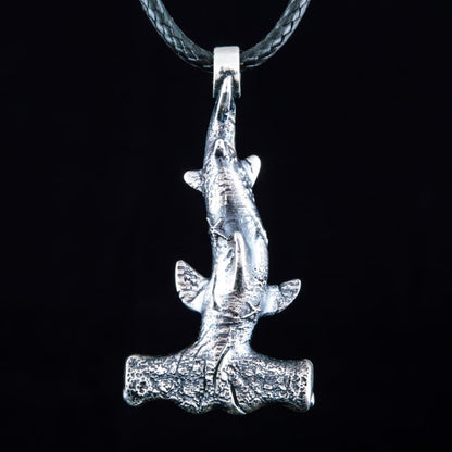 Handcrafted Hammer Shark Pendant - Sterling Silver