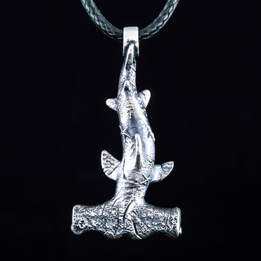 Handcrafted Hammer Shark Pendant - Sterling Silver