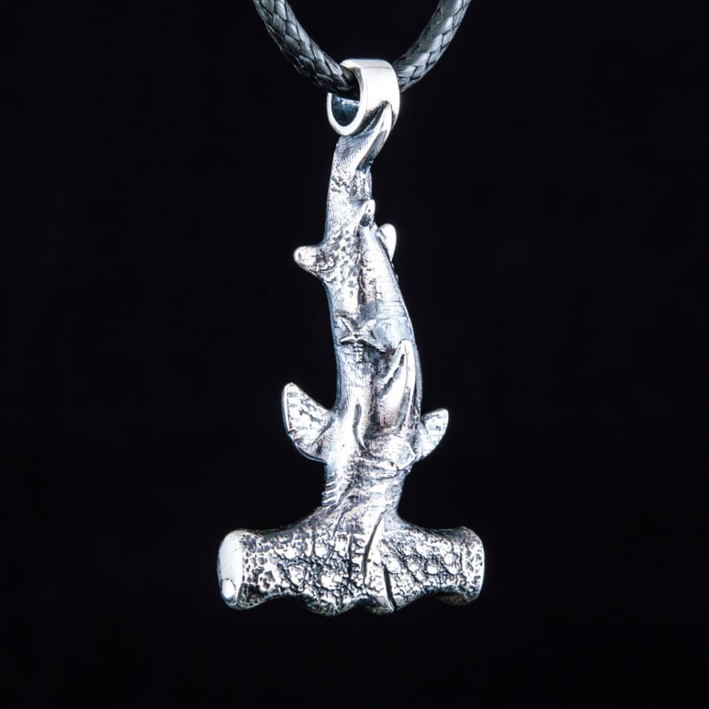 Handcrafted Hammer Shark Pendant - Sterling Silver