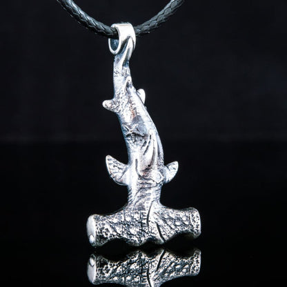 Handcrafted Hammer Shark Pendant - Sterling Silver