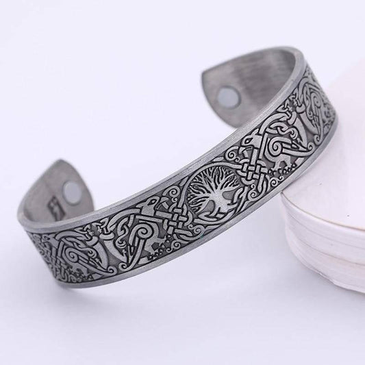 Antique Celtic Cuff Bangle - Yggdrasil
