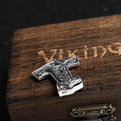 Celtic Knot Thor's Hammer - Sterling Silver