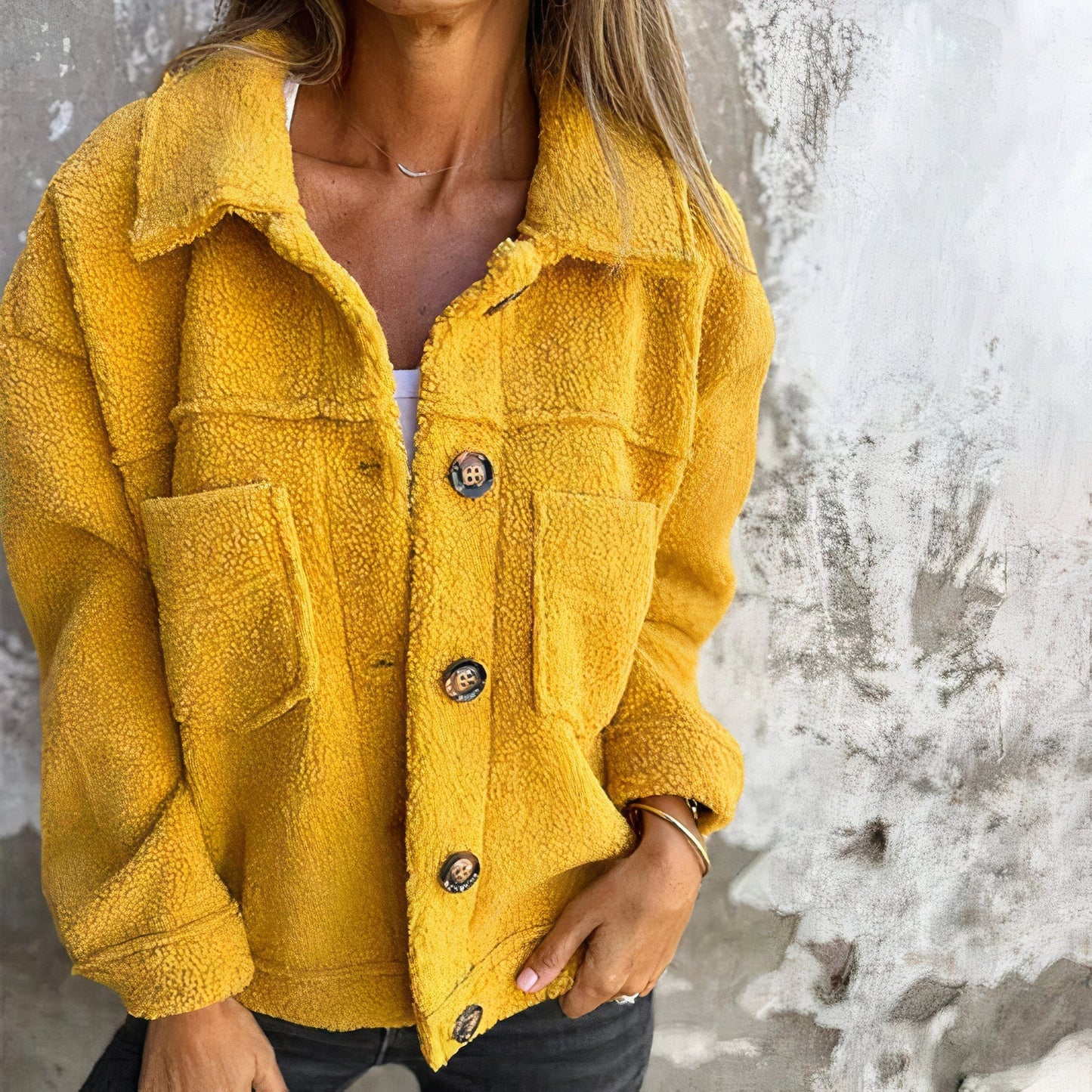 Abrigo de invierno de lana para mujer - Heidrun