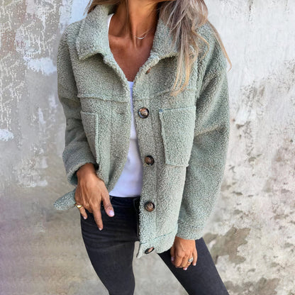 Abrigo de invierno de lana para mujer - Heidrun