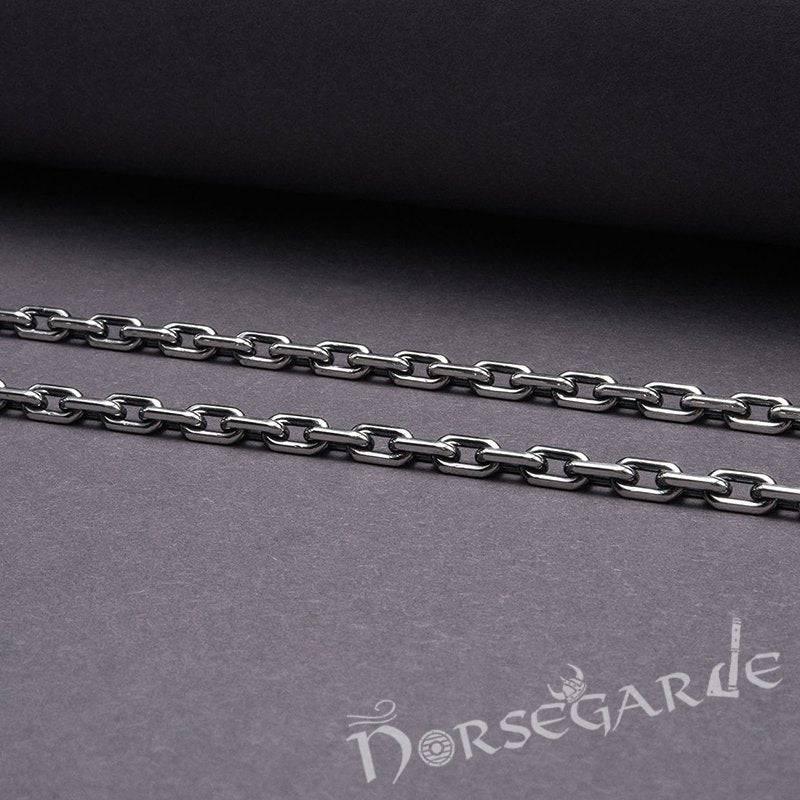 Handcrafted Anchor Chain Necklace - Sterling Silver