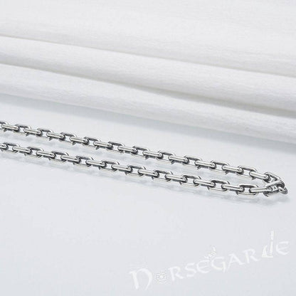 Handcrafted Anchor Chain Necklace - Sterling Silver