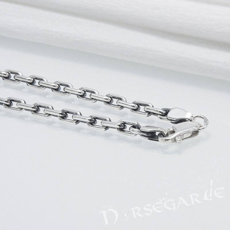 Handcrafted Anchor Chain Necklace - Sterling Silver