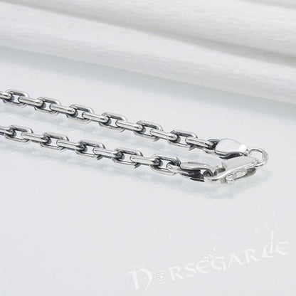 Handcrafted Anchor Chain Necklace - Sterling Silver