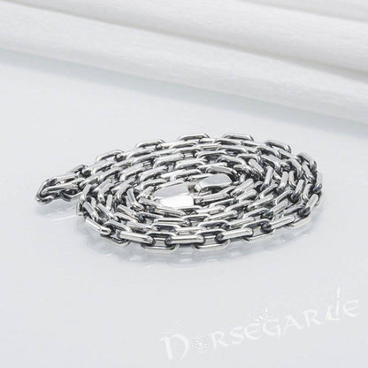 Handcrafted Anchor Chain Necklace - Sterling Silver